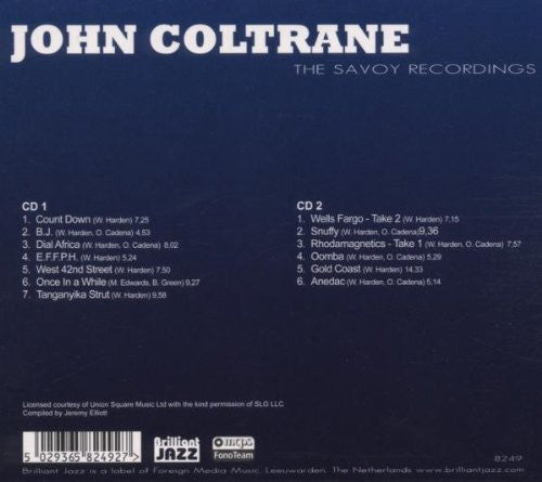 John Coltrane - The Savoy Recordings (second hand CD)