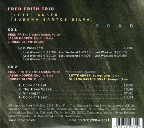 Fred Frith Trio With Lotte Anker, Susana Santos Silva - Road (tweedehands CD) - Velvet Music