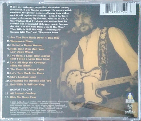 Waylon Jennings - Dreaming My Dreams (CD) - Velvet Music