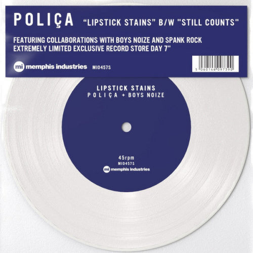 Polica - 7-lipstick stains/still counts aa (12-inch maxi-single) - Velvet Music