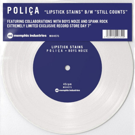 Polica - 7-lipstick stains/still counts aa (12-inch maxi-single) - Velvet Music