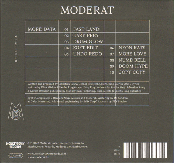 Moderat - More D4ta (second hand CD)