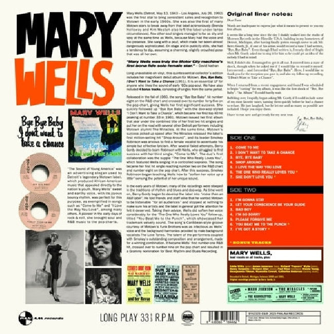 Mary Wells - Bye bye baby (LP)