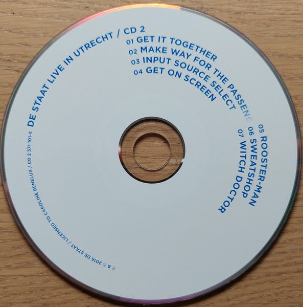 De Staat - Live In Utrecht (tweedehands CD) - Velvet Music