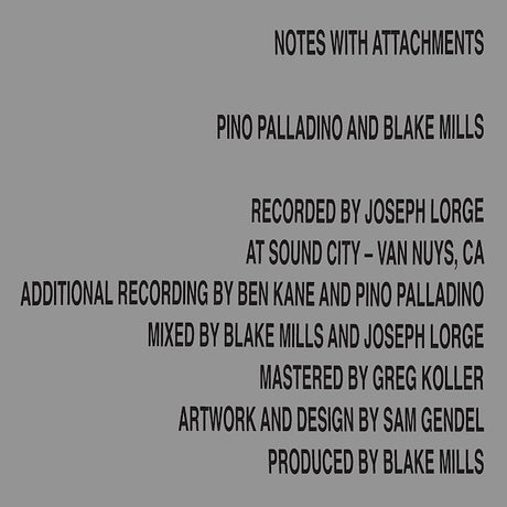 Pino Palladino and Blake Mills - Notes with attachments (LP) - Velvet Music