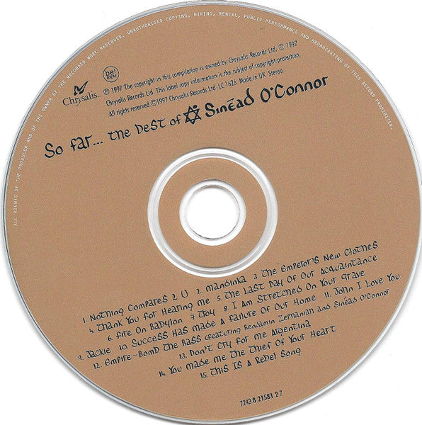 Sinéad O'Connor - So Far... The Best Of Sinéad O'Connor (second-hand CD)