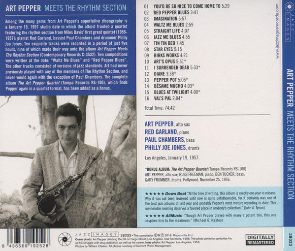 Art Pepper - Meets The Rhythm Section (CD) - Velvet Music