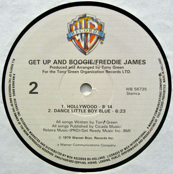 Freddie James - Get Up And Boogie (second hand LP)