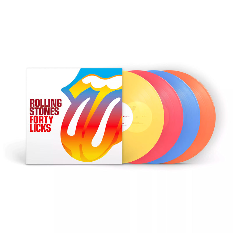The Rolling Stones - Forty Licks (Vinyle LP de couleur jaune transparent, rouge, bleu, orange)