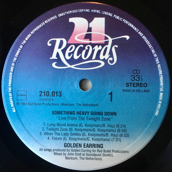 Golden Earring - Something Heavy Going Down (tweedehands LP) - Velvet Music