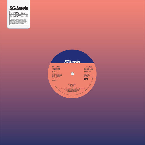 SG Lewis - Impact (feat. Robyn & Channel Tres) (12-inch maxi-single) - Velvet Music