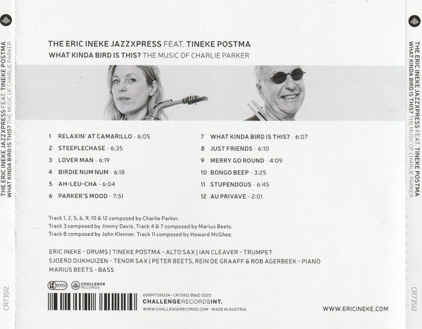 Eric Ineke Jazzxpress, The - What Kinda Bird is This? The Music of Charlie Parker (tweedehands CD) - Velvet Music