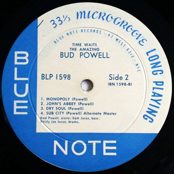 Bud Powell - The Amazing Bud Powell, Vol. 4 - Time Waits (vinyle d'occasion)