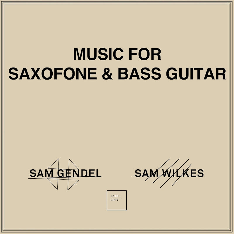 Sam Gendel & Sam Wilkes - Music for saxofone & bass guitar (LP)
