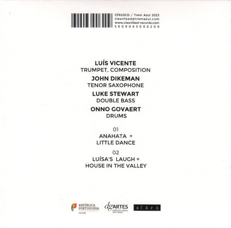 Luís Vicente 4tet - House In The Valley (tweedehands CD) - Velvet Music