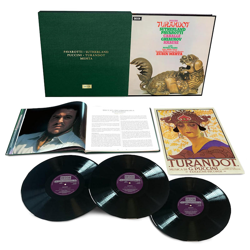 Joan Sutherland, Montserrat Caballe, Luciano Pavar - Puccini: turandot (LP)