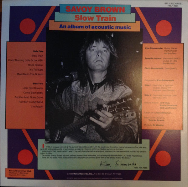 Savoy Brown - Slow Train (An Album Of Acoustic Music) (tweedehands LP) - Velvet Music