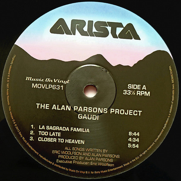 Alan Parsons Project, The - Gaudi (LP) - Velvet Music