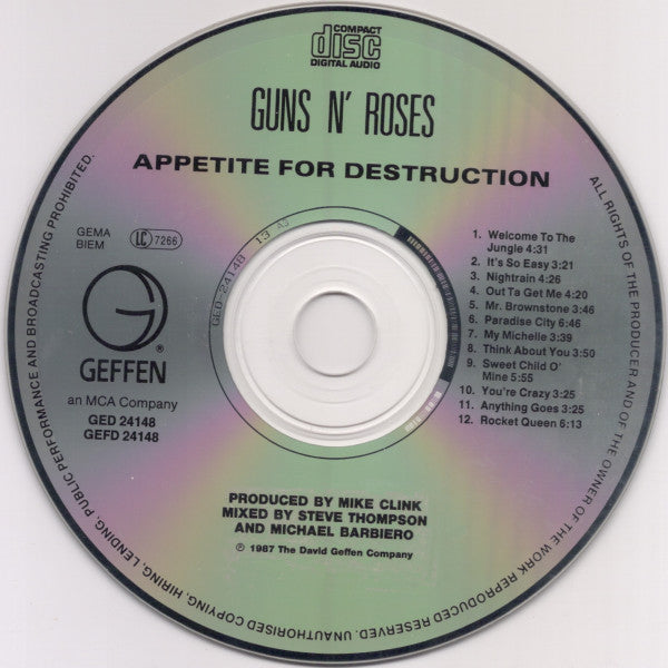 Guns N' Roses - Appetite For Destruction (CD d'occasion)
