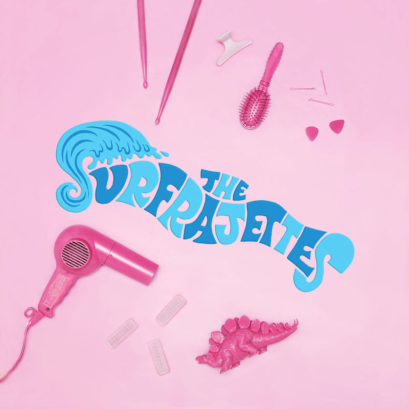 The Surfrajettes - The Surfrajettes (hot pink vinyl) (7-inch single) - Velvet Music