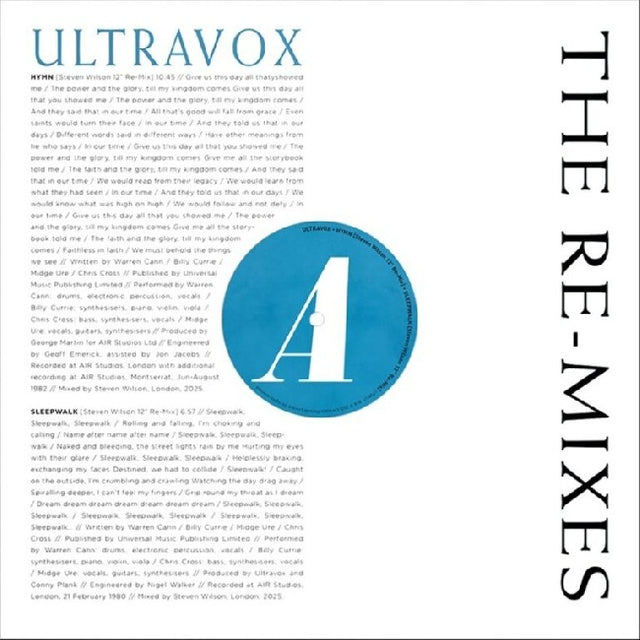 Ultravox - The Re-Mixes (LP) - Velvet Music