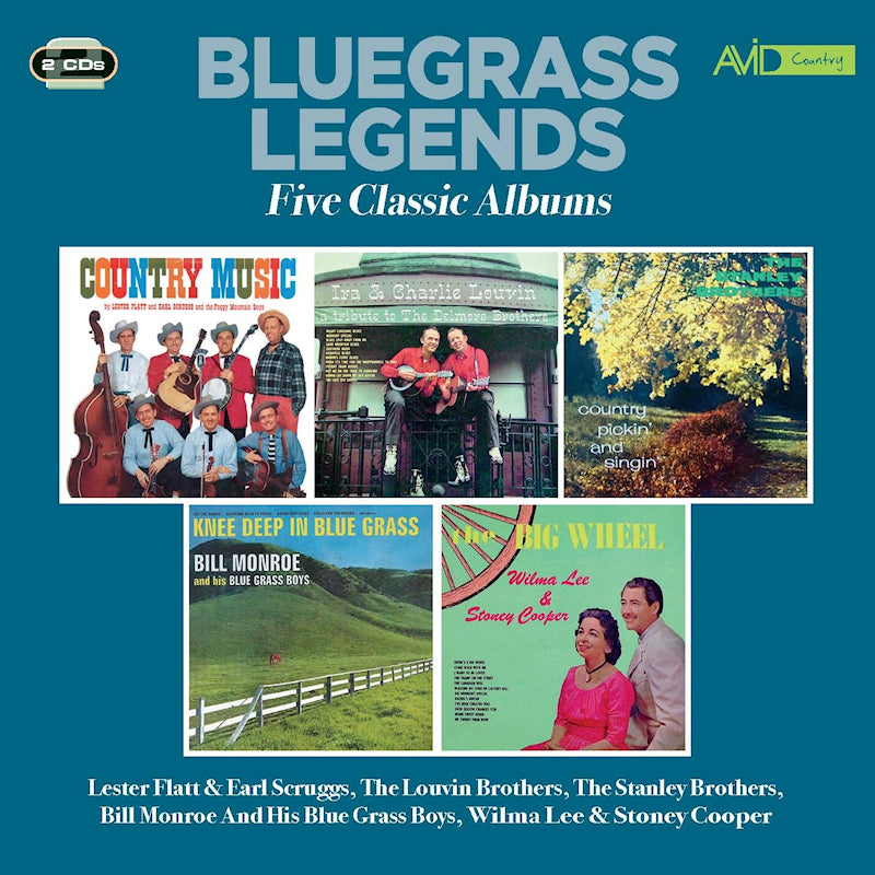 Various - Bluegrass legends - cinq albums classiques (CD)