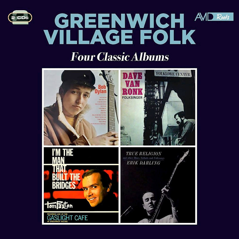 Bob Dylan & Dave Van Ronk & Tom Paxton & Erik Dar - Greenwich village folk - four classic albums (CD)