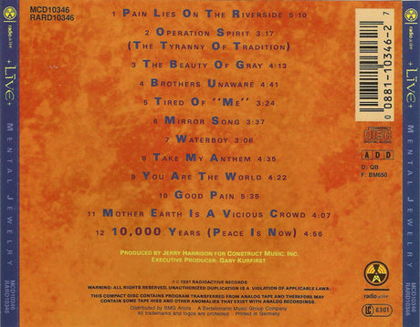 Live - Mental Jewelry (secondhand CD)