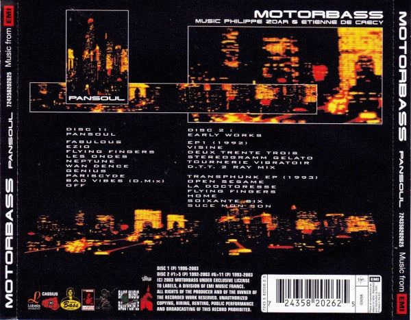 Motorbass - Pansoul (tweedehands CD) - Velvet Music
