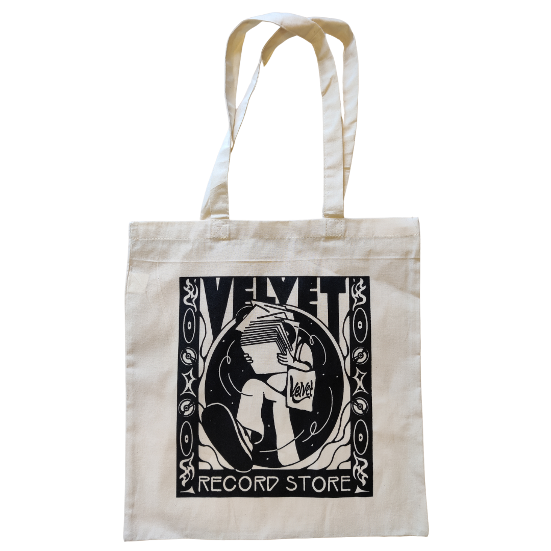 Velvet Linen Bag - Carry Your Records | Black &amp; White (Merchandise)