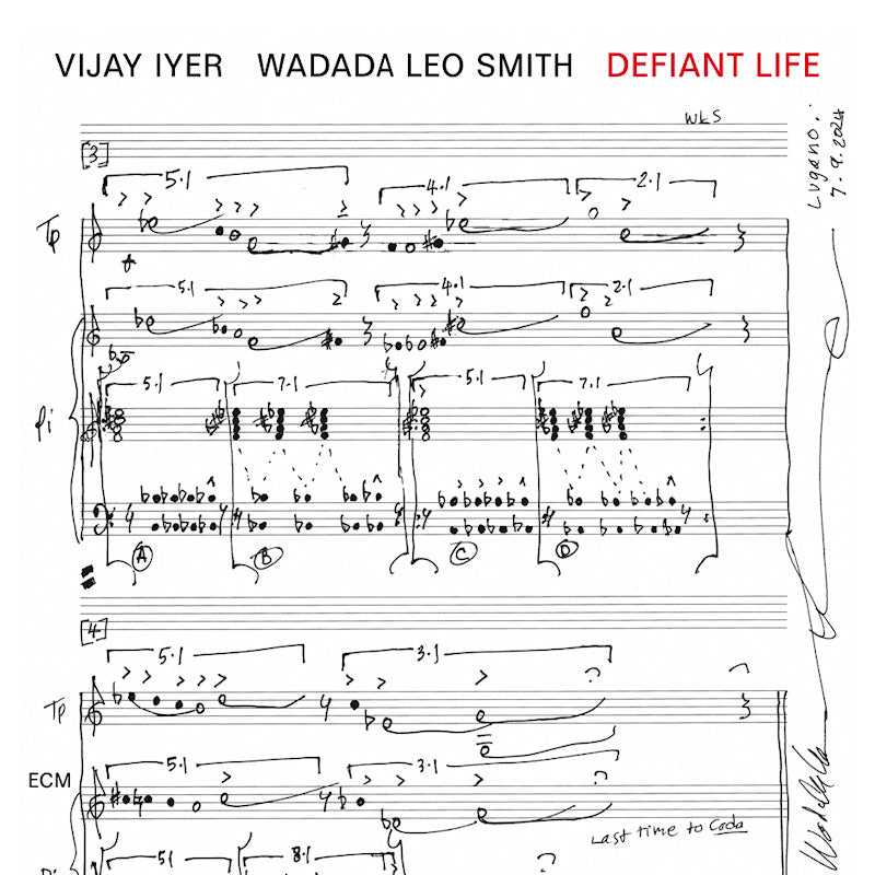 Vijay Iyer &amp; Wadada Leo Smith - Defiant life (LP)