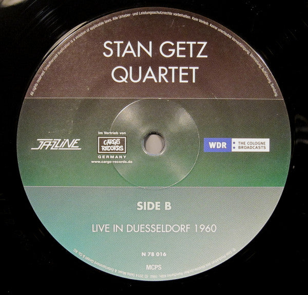Stan Getz Quartet - Live In Duesseldorf 1960 (LP) - Velvet Music