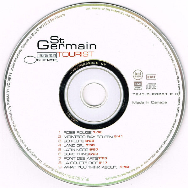 St Germain - Tourist (tweedehands CD) - Velvet Music