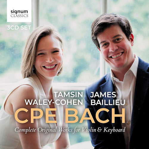 Tamsin Waley-cohen & James Baillieu - C.p.e. bach: complete works for violin and keyboard (CD) - Velvet Music