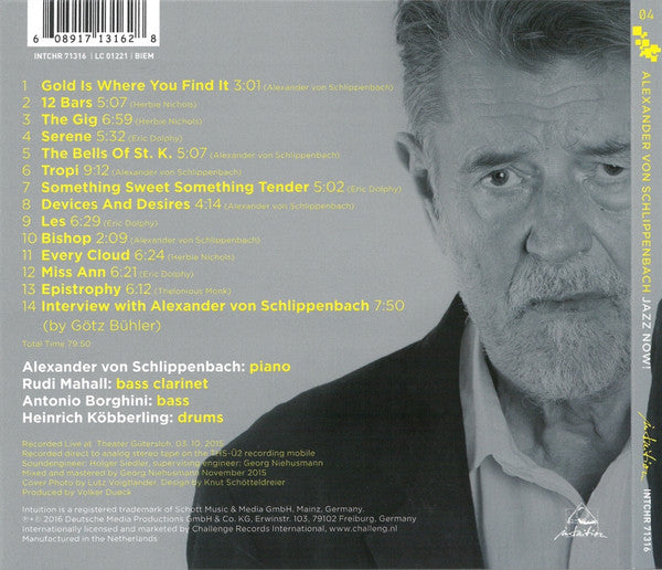 Alexander von Schlippenbach - Jazz Now! (Live At Theater Gütersloh) (tweedehands CD) - Velvet Music