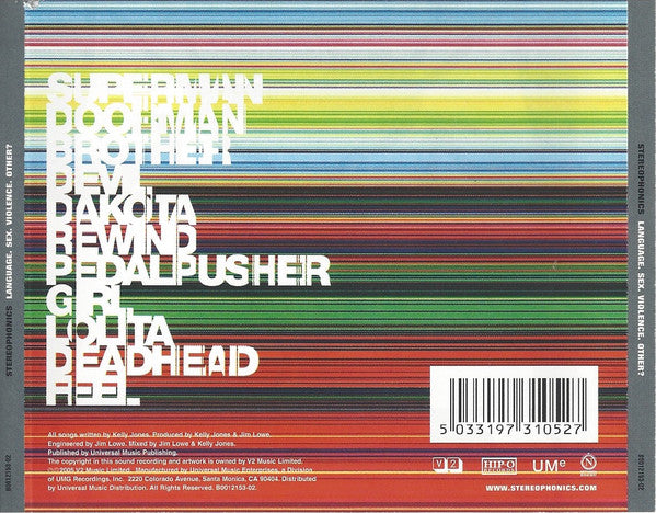 Stereophonics - Language. Sex. Violence. Other? (tweedehands CD) - Velvet Music