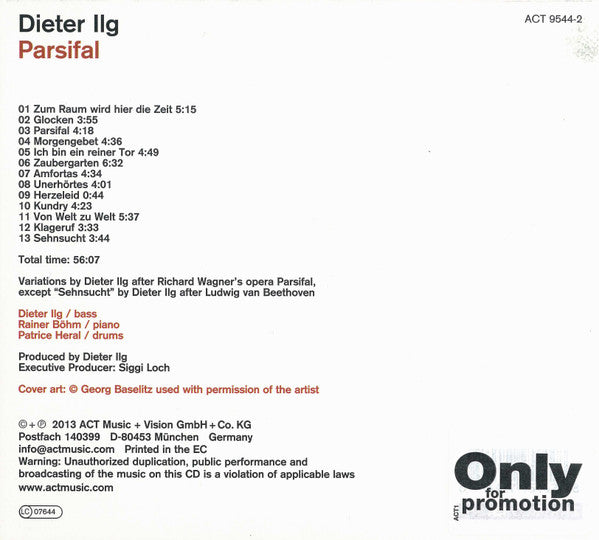 Dieter Ilg - Parsifal (CD d'occasion)
