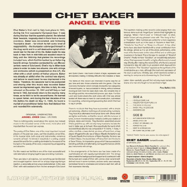 Chet Baker - Angel eyes (LP) - Velvet Music