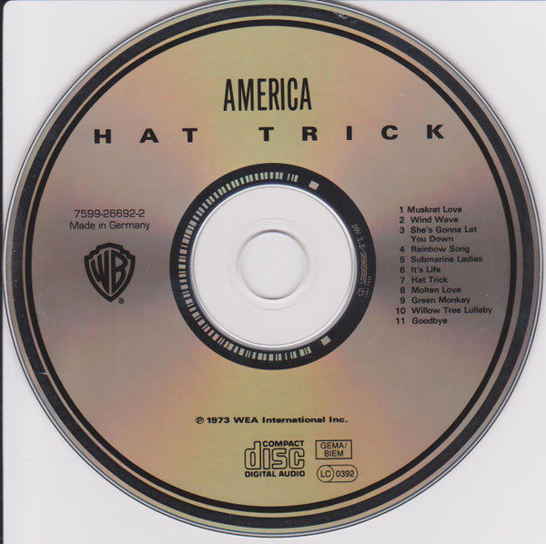 America (2) - Hat Trick (CD) - Velvet Music