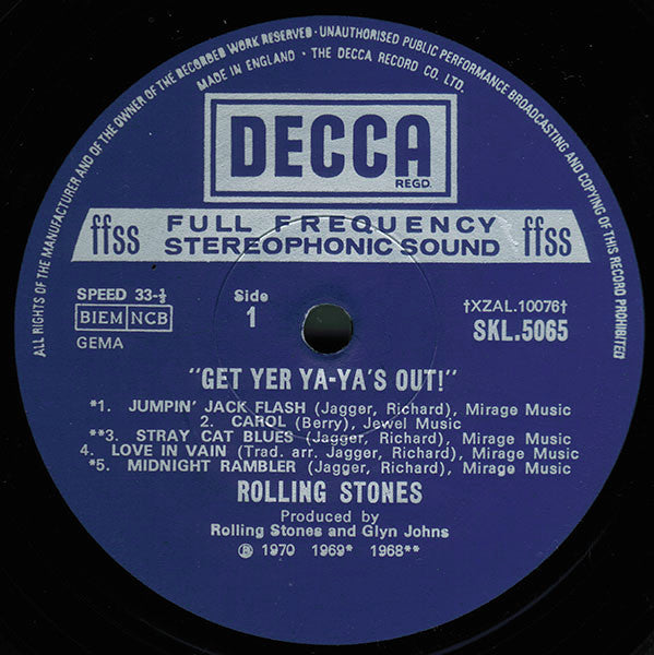 Rolling Stones, The - Get Yer Ya-Ya's Out! - The Rolling Stones In Concert (tweedehands LP) - Velvet Music