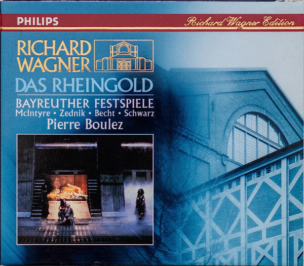 Richard Wagner - Donald McIntyre · Heinz Zednik · Hermann Becht · Hanna Schwarz · Orchester der Bayreuther Festspiele · Pierre Boulez - Das Rheingold (tweedehands CD) - Velvet Music