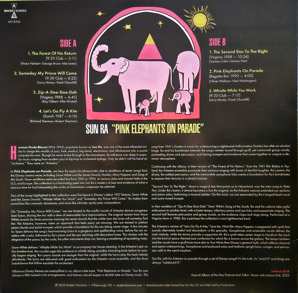 Sun Ra - Pink Elephants On Parade (LP) - Velvet Music