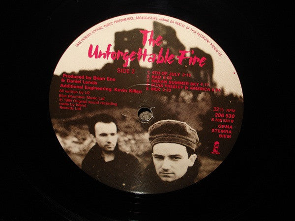 U2 - The Unforgettable Fire (second hand LP)
