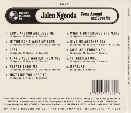 Jalen N'Gonda - Come Around And Love Me (tweedehands CD) - Velvet Music