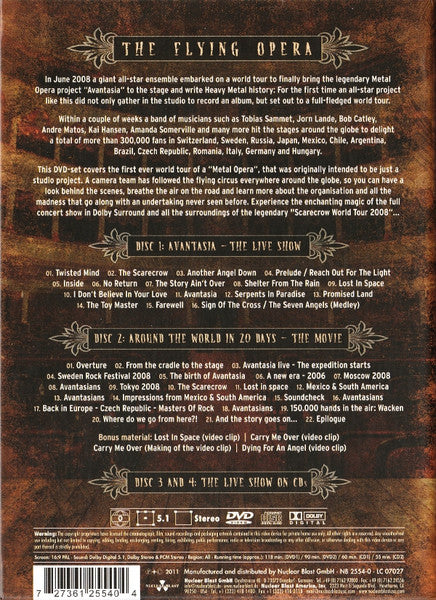 Tobias Sammet's Avantasia - The Flying Opera (Around The World In Twenty Days - Live) (CD d'occasion)