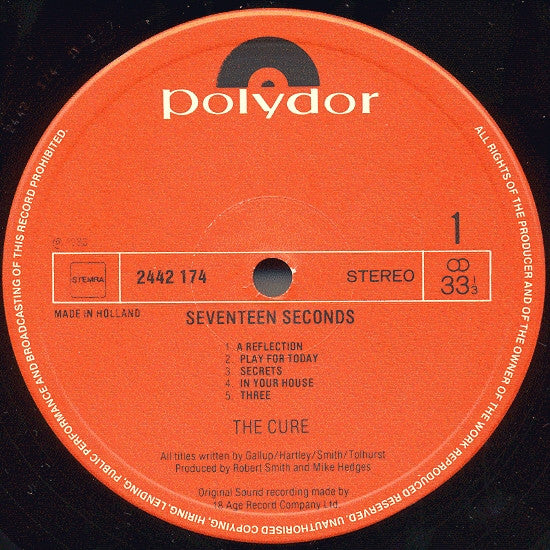 Cure, The - Seventeen Seconds (tweedehands LP) - Velvet Music