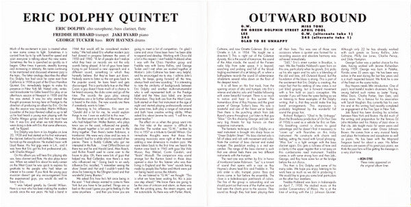 Eric Dolphy Quintet - Outward Bound (tweedehands CD) - Velvet Music