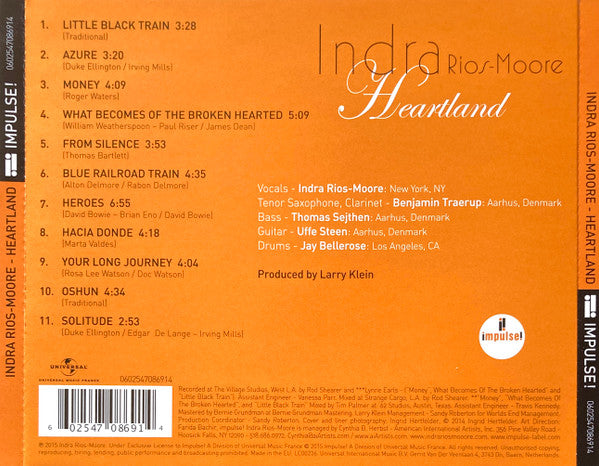 Indra Rios-Moore - Heartland (CD d'occasion)
