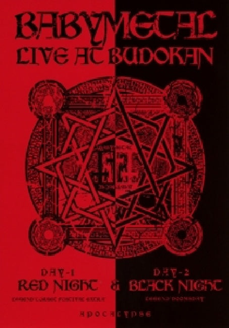 Babymetal - Live at budokan: red night & black night apocalypse (DVD movie) - Velvet Music