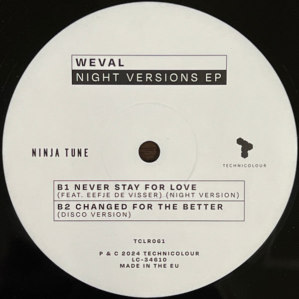 Weval - Night Versions (12-inch maxi-single) - Velvet Music